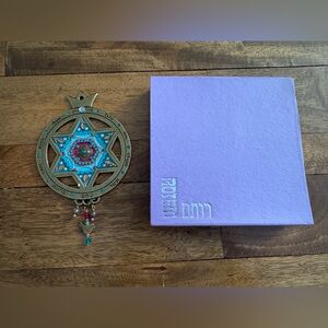 Handmade Judaica Pomegranate Wall Hanging Hebrew Israel Ester Shahaf Style